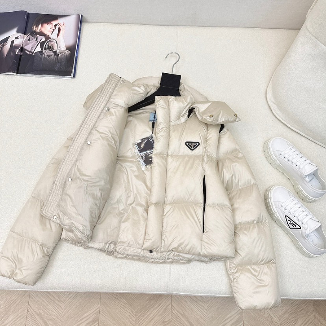 Prada Re-Nylon Convertible Cropped Down Jacket · LC20 — תמונה 3