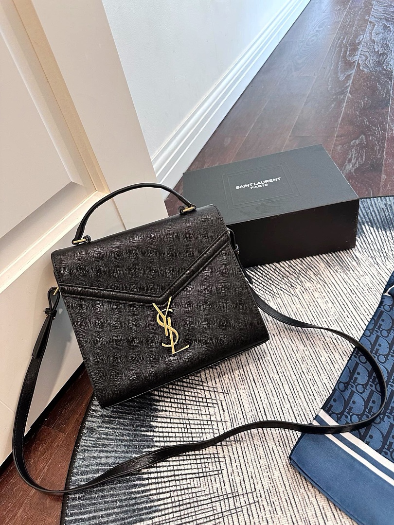 Saint Laurent Cassandra Mini Top Handle · 544S — תמונה 6