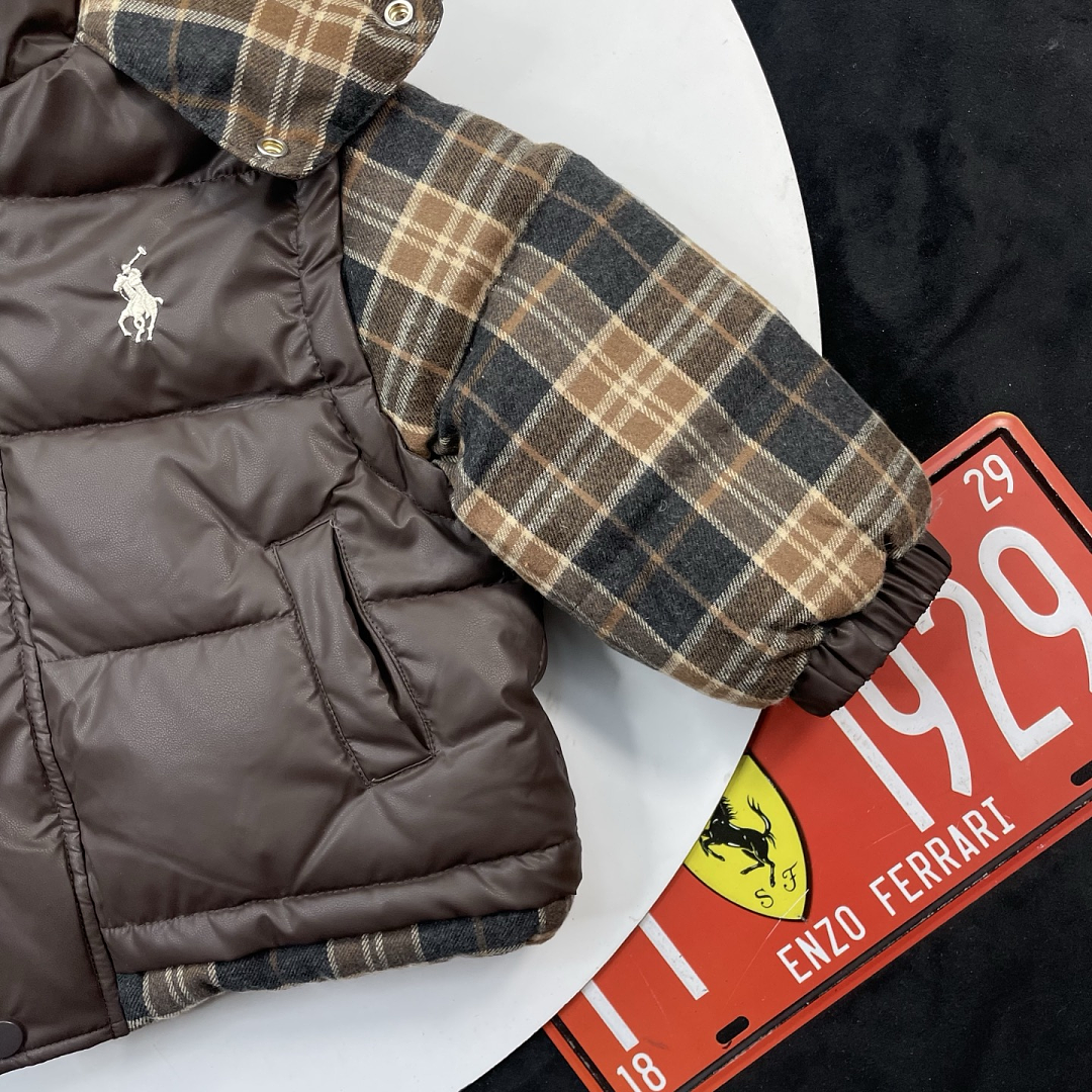 Ralph Lauren Polo Bear Tartan Down Jacket · TZ01 — תמונה 3