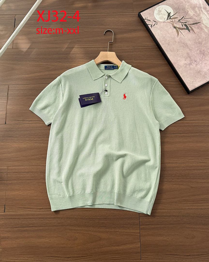 Ralph Lauren Cotton Short-Sleeve Polo Sweater · XJ32 — תמונה 3
