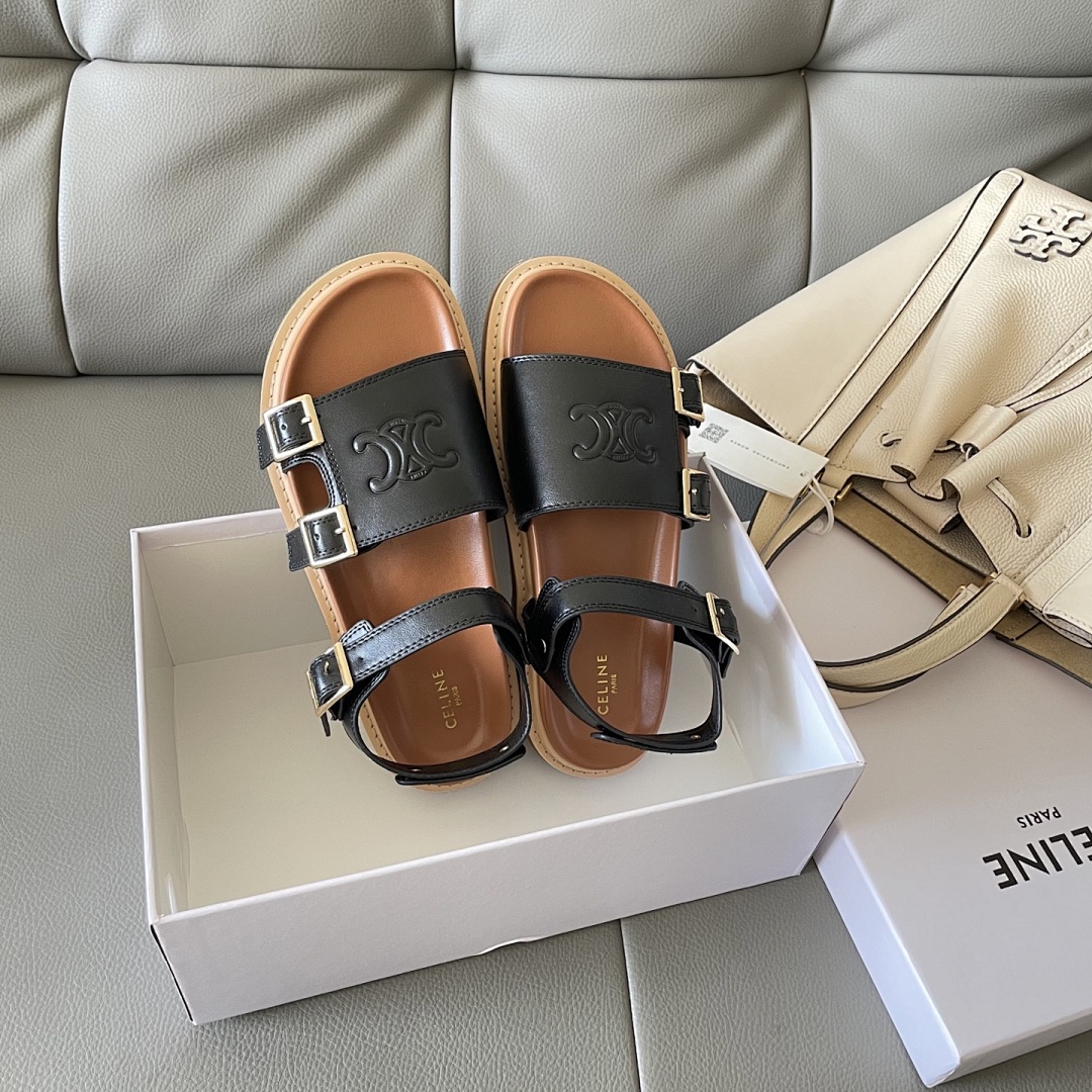 CELINE Maud Sandal Triomphe · Y166C — תמונה 9