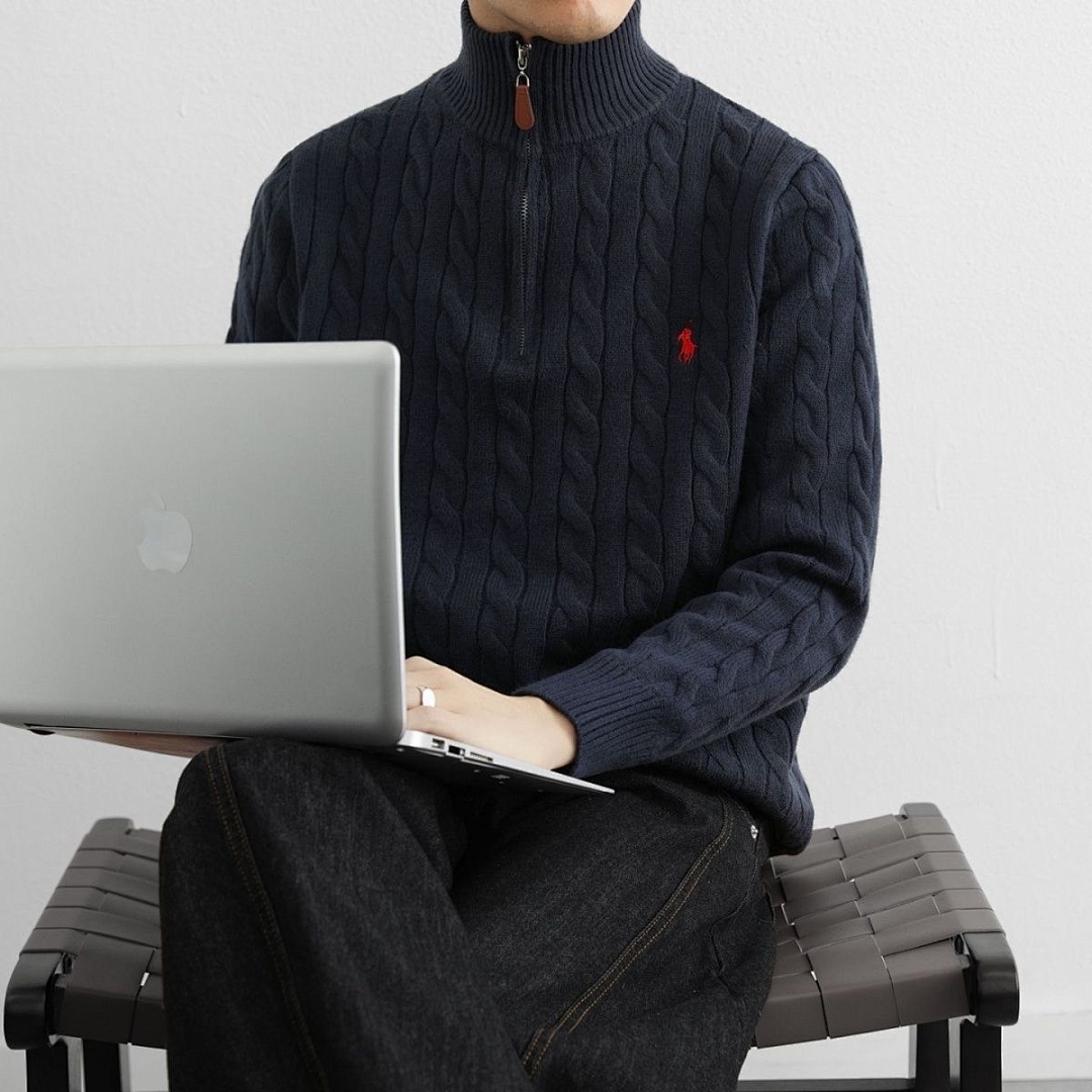 Polo Ralph Lauren Cable-Knit Quarter-Zip Sweater · E666 — תמונה 7