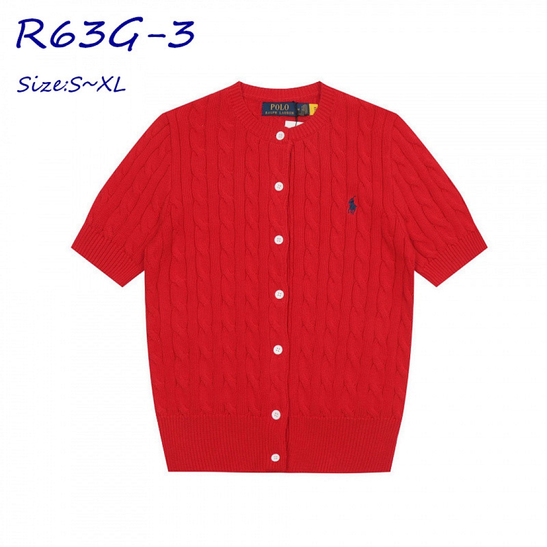 Ralph Lauren Cable-Knit Cotton Short-Sleeve Cardigan · R63G — תמונה 13