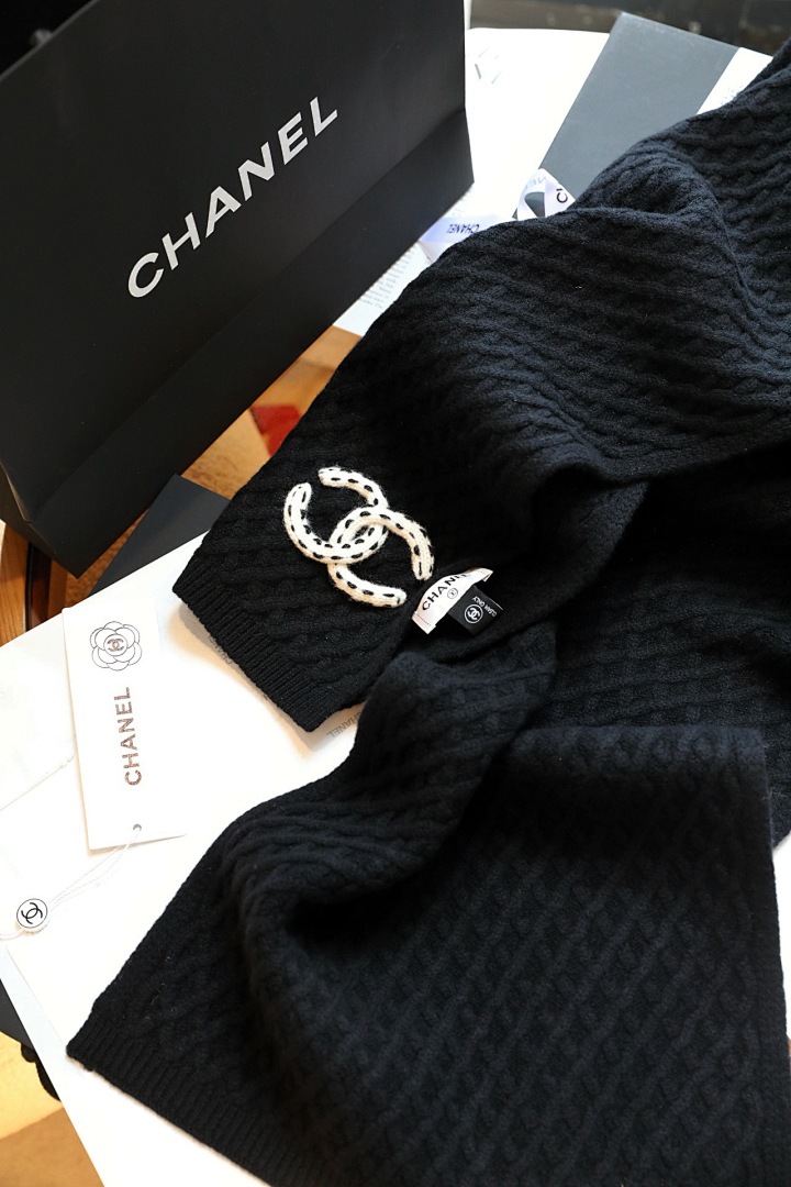 Chanel Cashmere CC Scarf · FFCT — תמונה 4