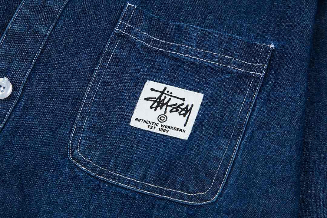 Stussy Chore Denim Shirt · G5H6 — תמונה 13