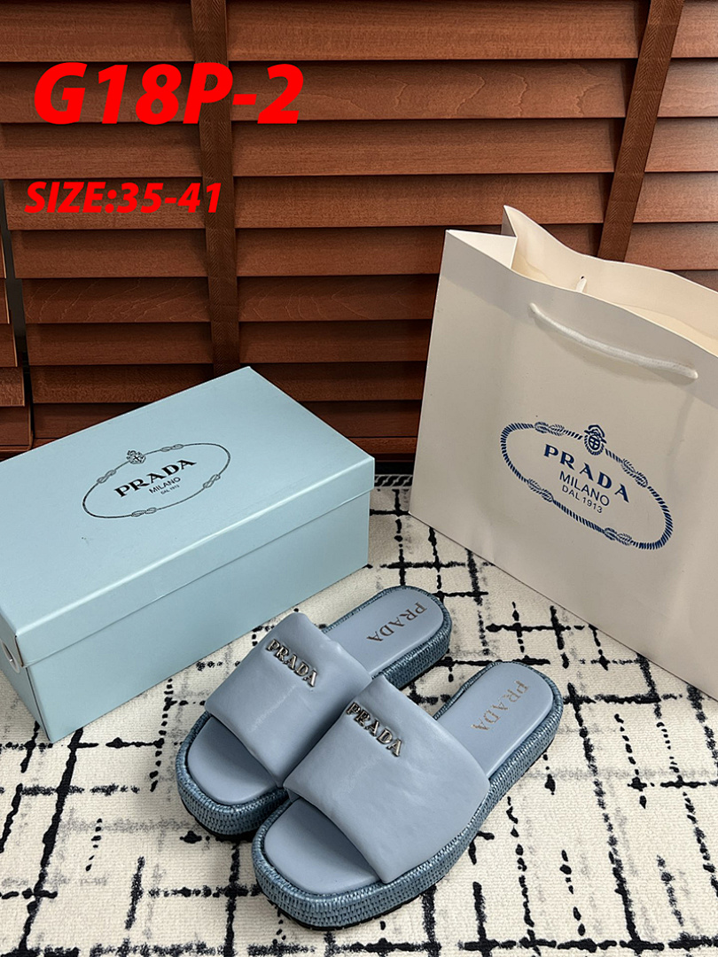 Prada Triangle Logo Slide Sandal · G18P — תמונה 20