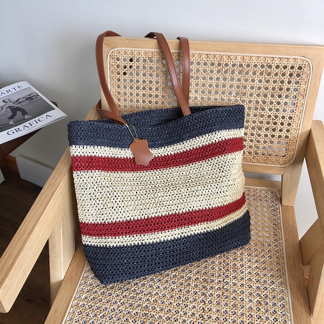 Miu Miu Raffia Woven Tote · M56U — תמונה 9