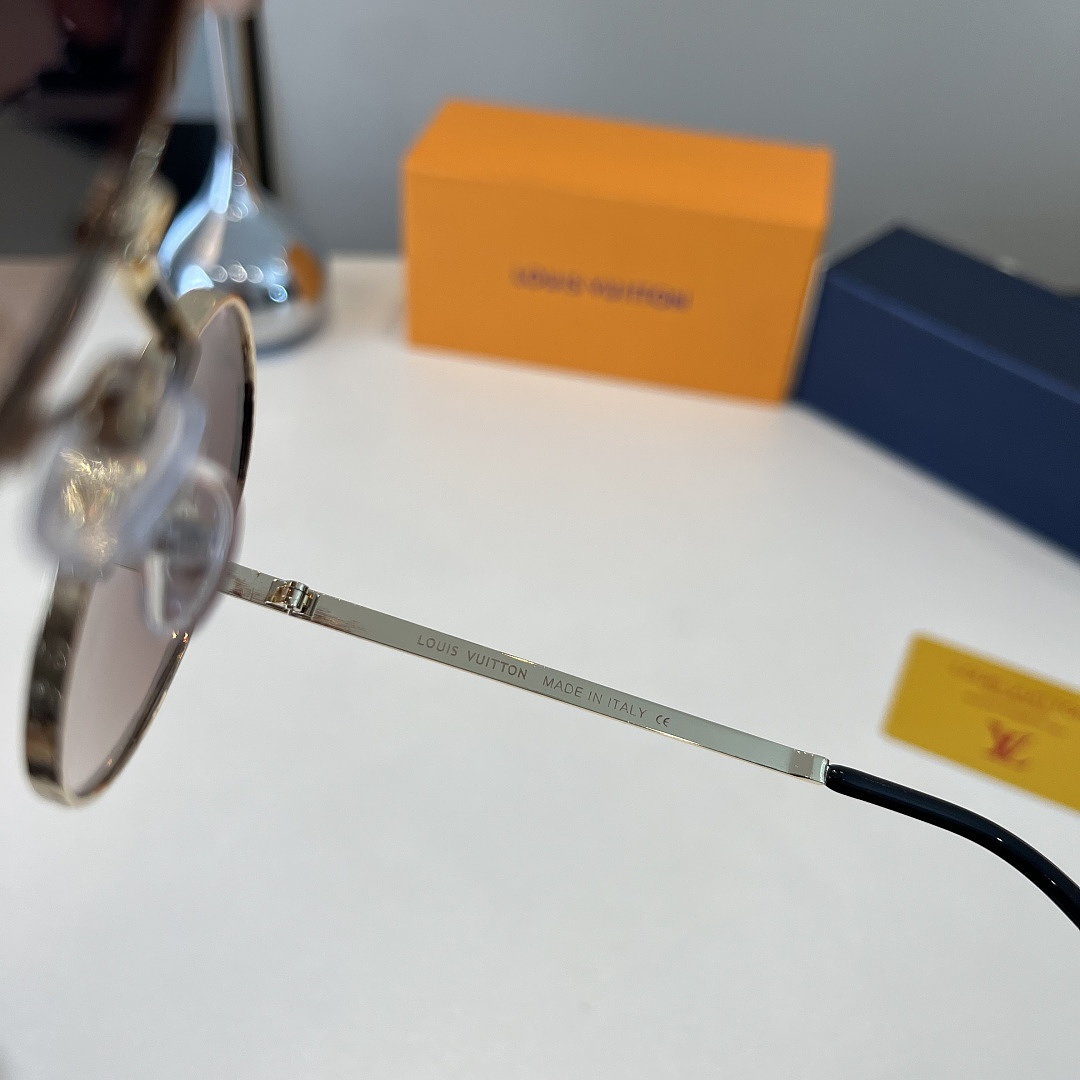 Louis Vuitton LV Script Metal Round Sunglasses · X22B — תמונה 2