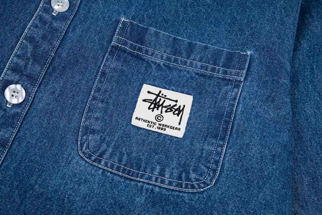 Stussy Chore Denim Shirt · G5H6 — תמונה 15