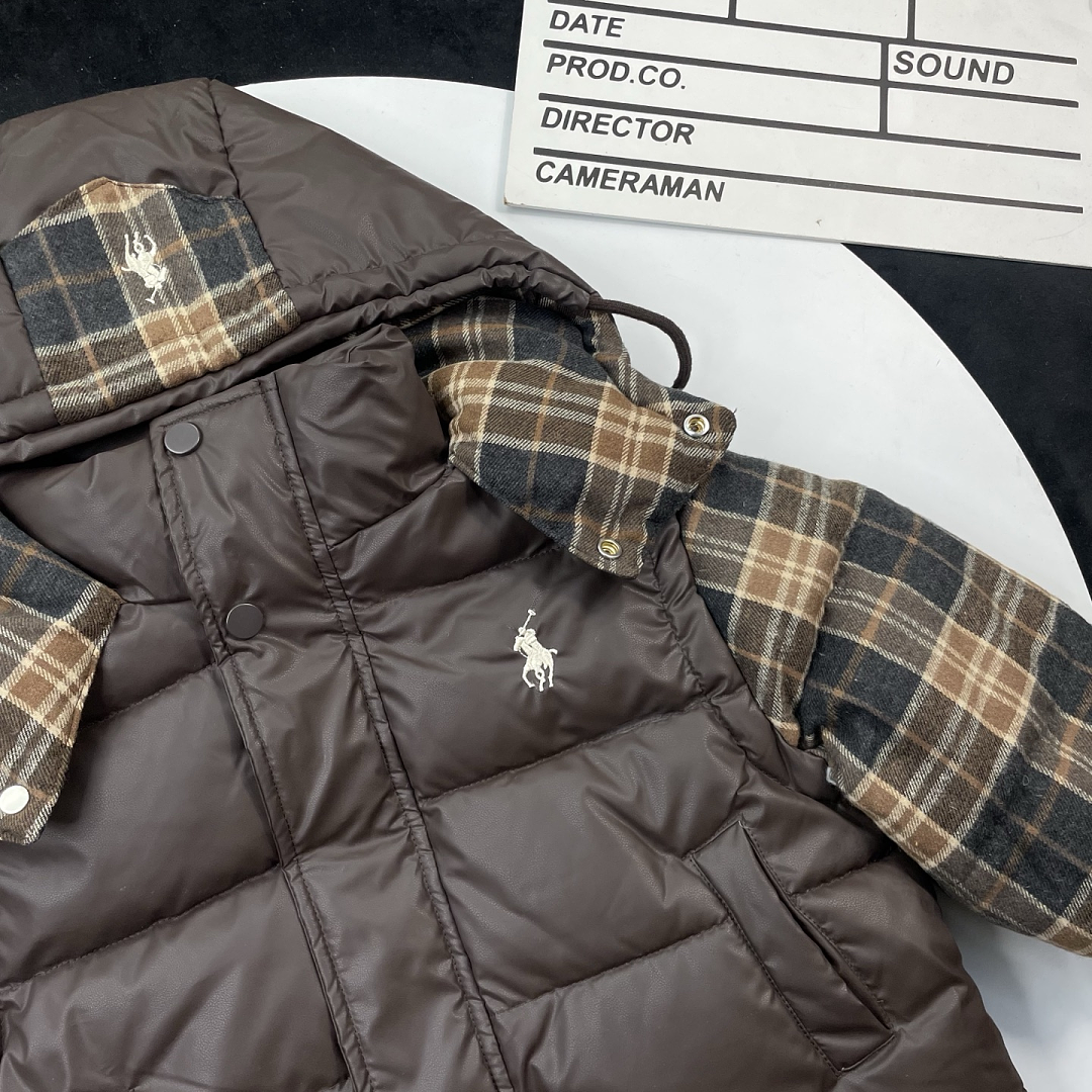 Ralph Lauren Polo Bear Tartan Down Jacket · TZ01 — תמונה 6