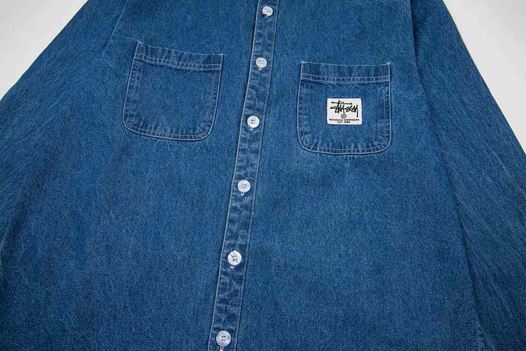 Stussy Chore Denim Shirt · G5H6 — תמונה 7