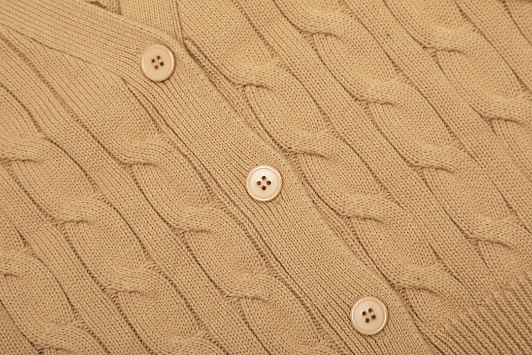 Polo Ralph Lauren Cable-Knit Wool-Cashmere Cardigan · M37L — תמונה 16