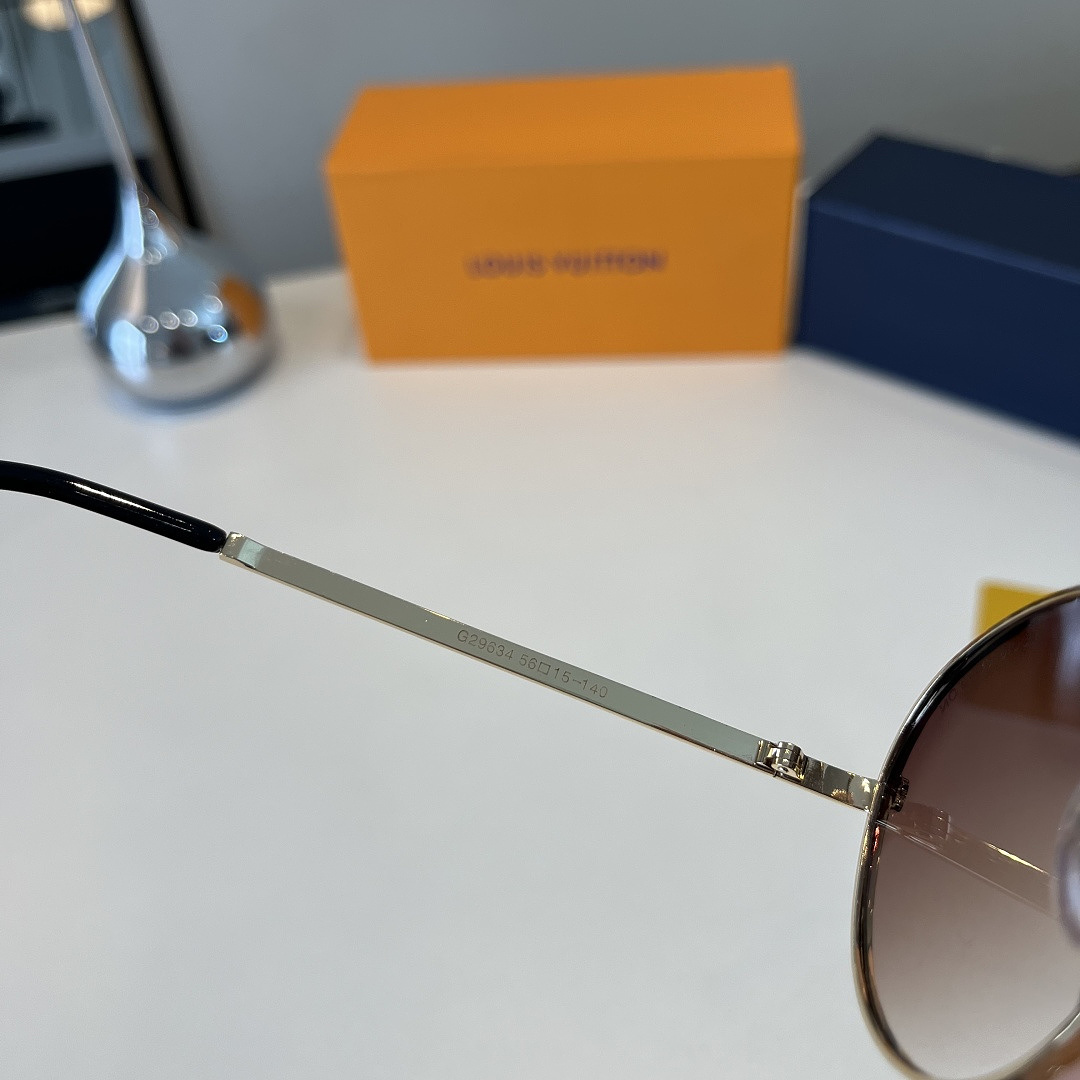 Louis Vuitton LV Script Metal Round Sunglasses · X22B — תמונה 3