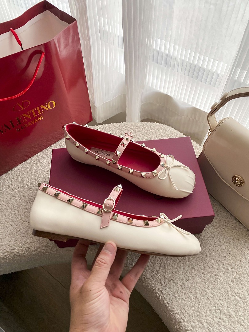 Valentino Rockstud Mary-Jane Ballerina · JZ62 — תמונה 12
