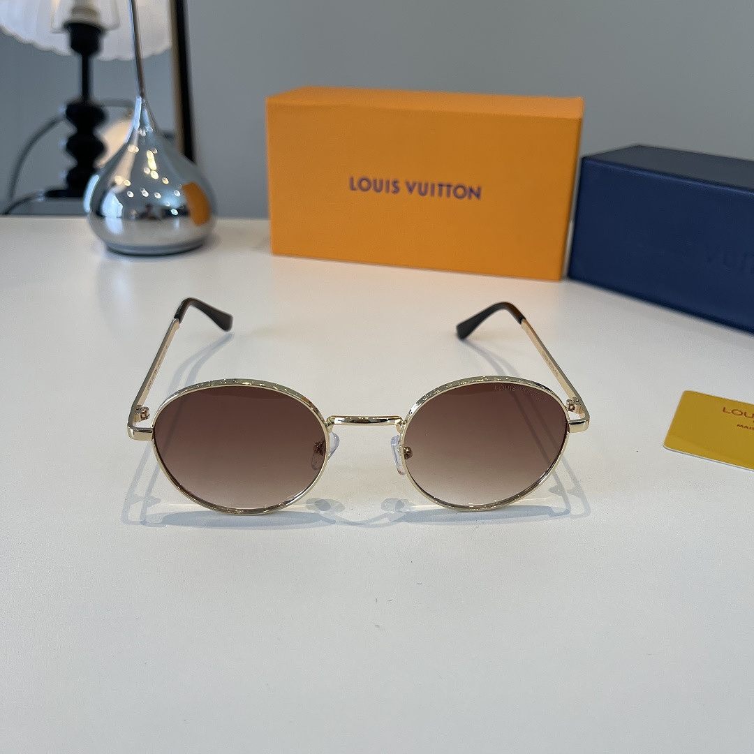 Louis Vuitton LV Script Metal Round Sunglasses · X22B — תמונה 10