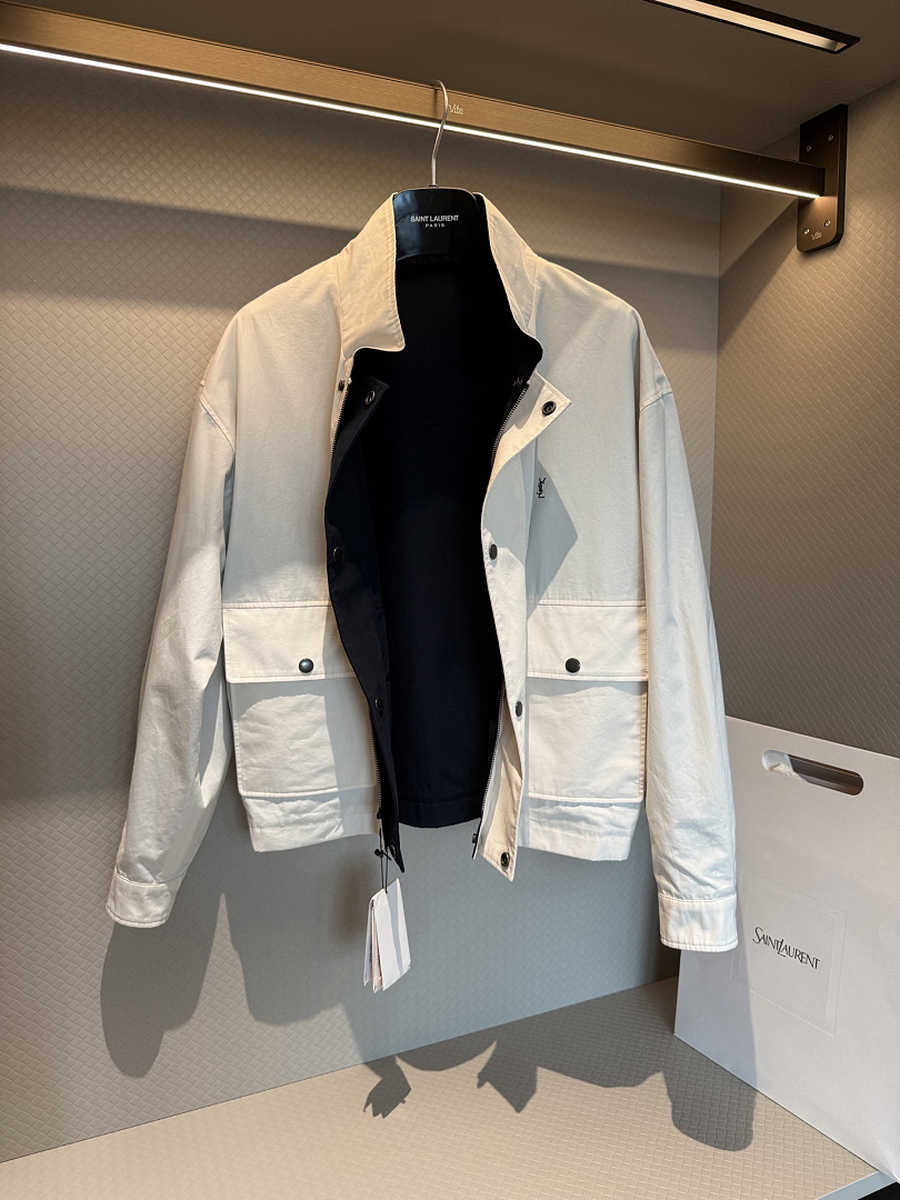 Saint Laurent Cassandre Reversible Work Jacket · P36W — תמונה 16