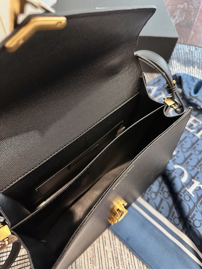 Saint Laurent Cassandra Mini Top Handle · 544S — תמונה 7