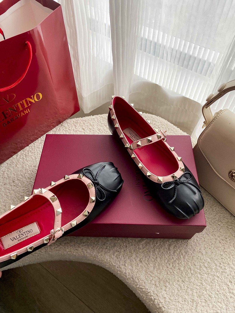 Valentino Rockstud Mary-Jane Ballerina · JZ62 — תמונה 5