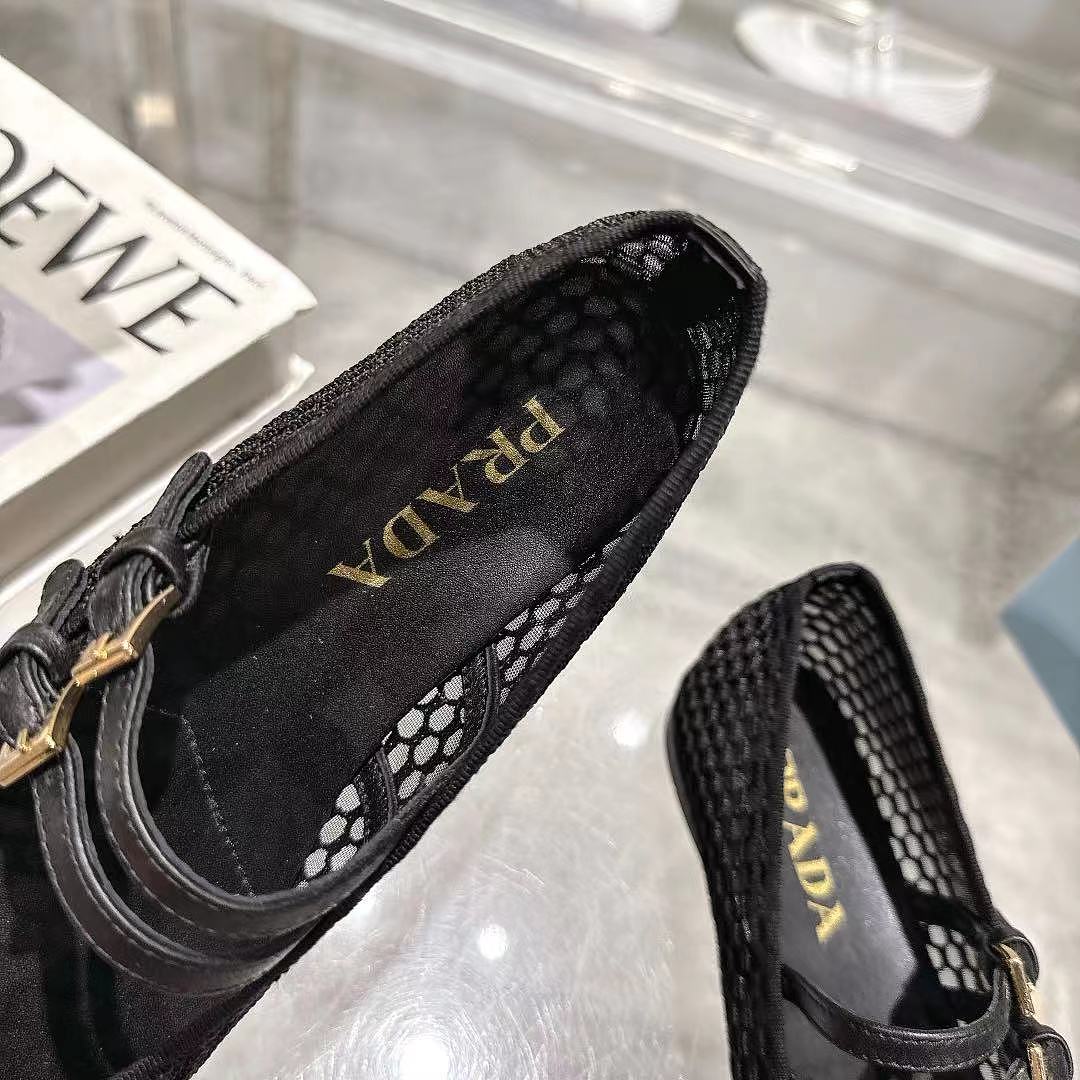 Prada Mary Jane Mesh Ballerina · PA36 — תמונה 6