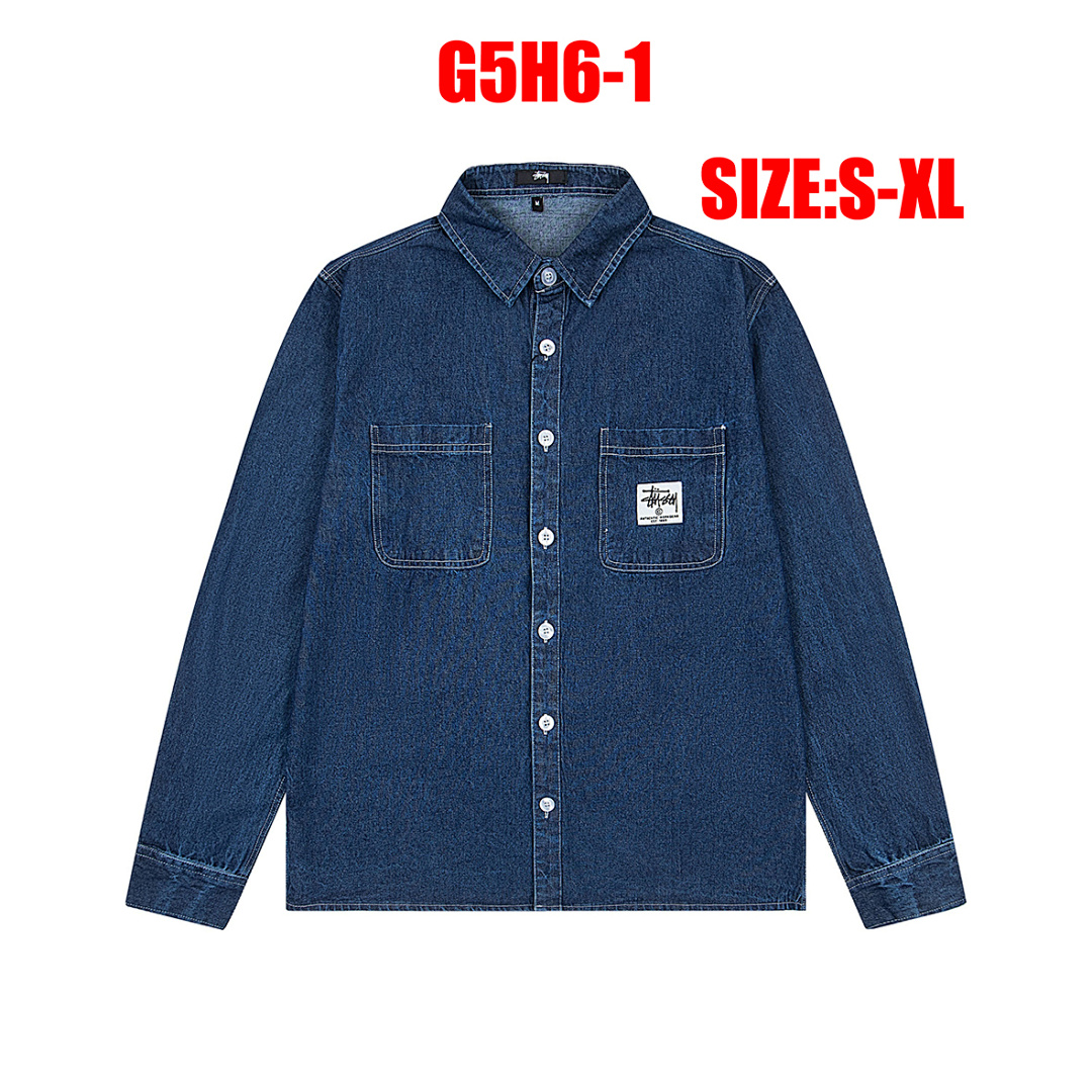 Stussy Chore Denim Shirt · G5H6 — תמונה 3