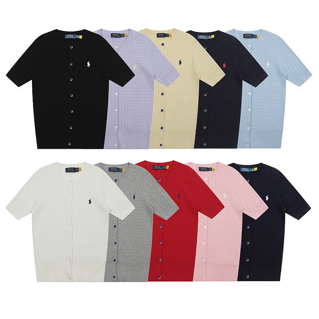 Ralph Lauren Cable-Knit Short-Sleeve Cardigan · HS3G — תמונה 17