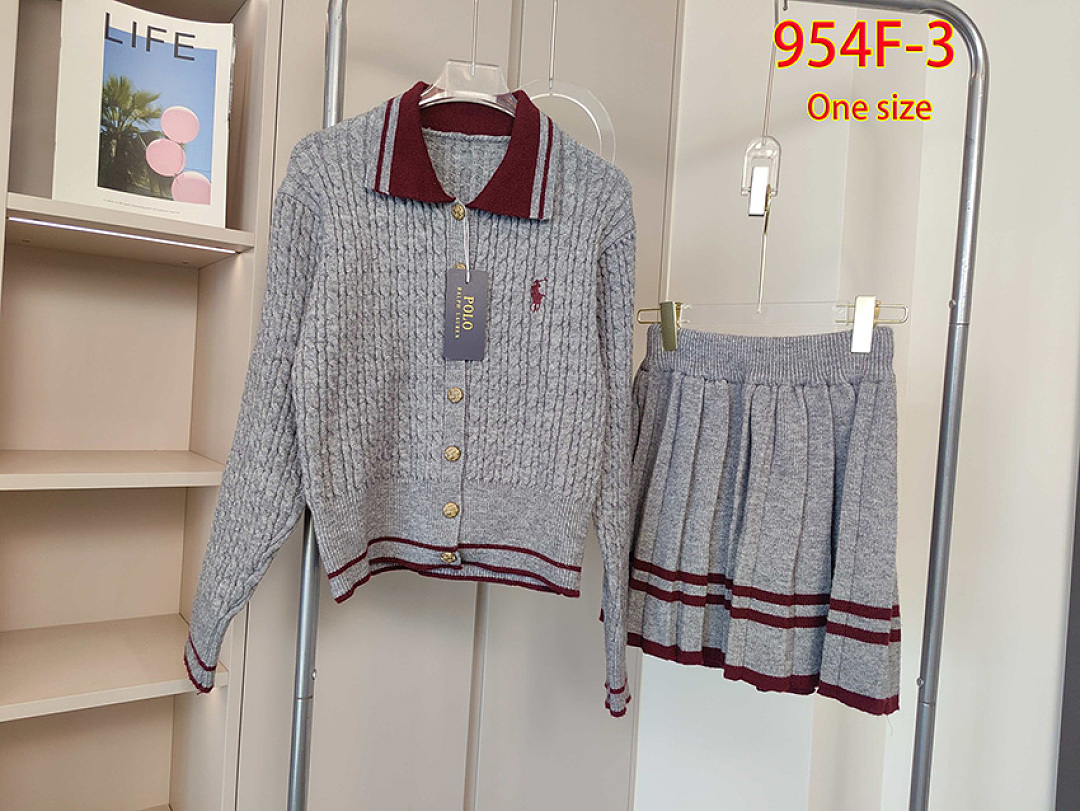 Ralph Lauren — סט קרדיגן וחצאית · 954F — תמונה 3