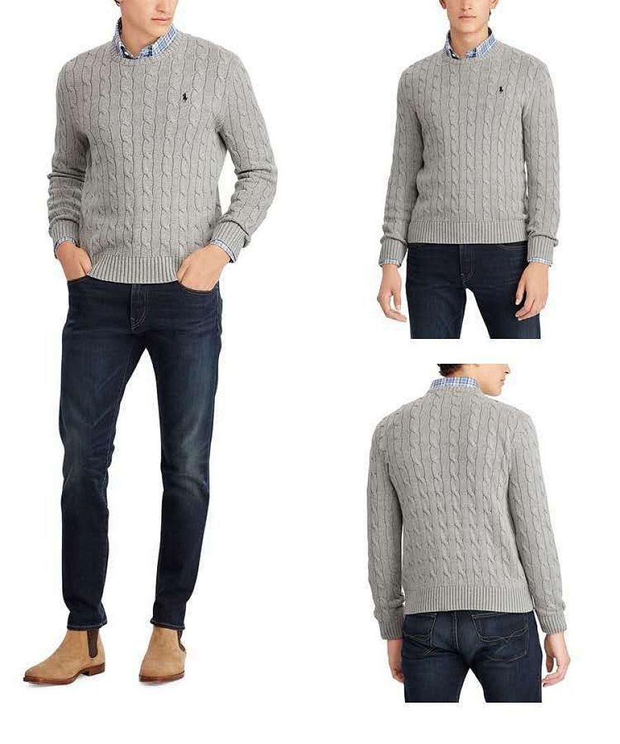 Ralph Lauren Cable-Knit Cotton Crewneck Sweater · TV41 — תמונה 23