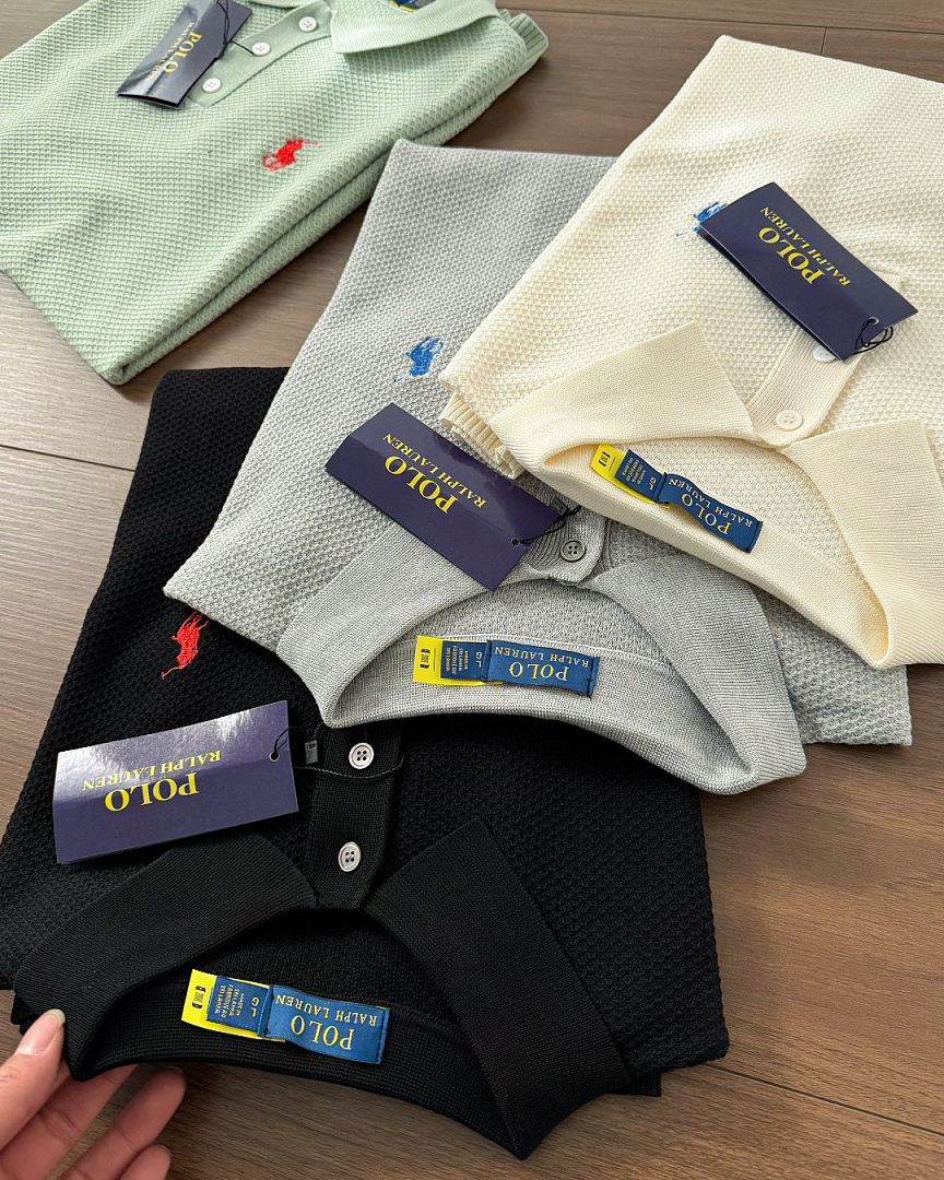 Ralph Lauren Cotton Short-Sleeve Polo Sweater · XJ32 — תמונה 9