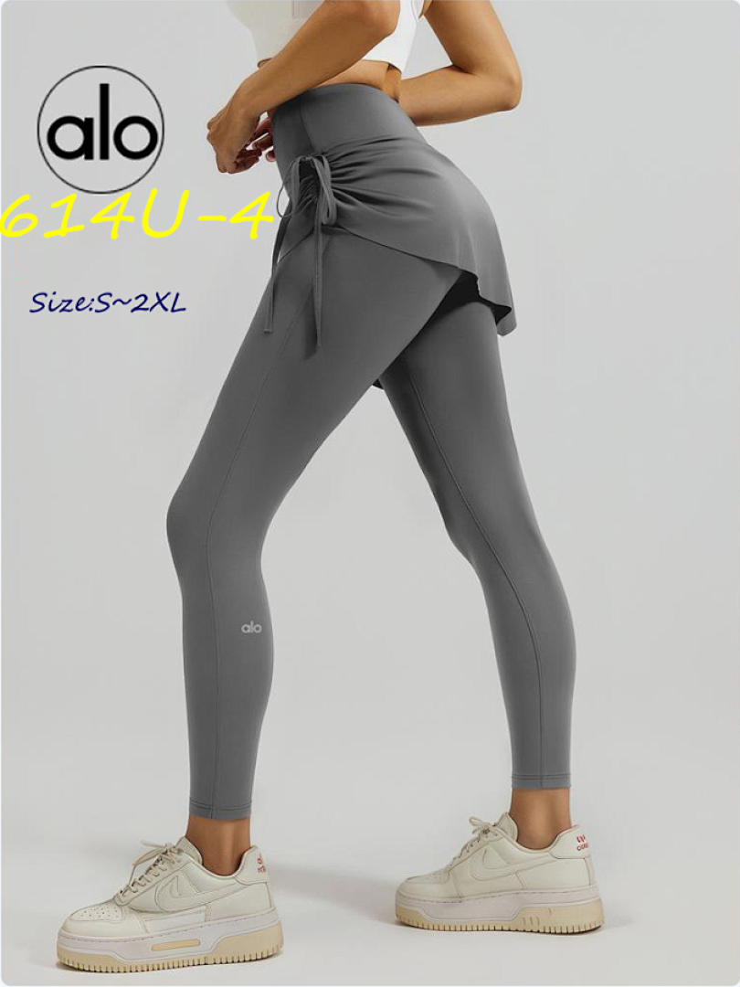 Alo Yoga Drawstring Ruched Yoga Skirted Leggings · 614U — תמונה 2