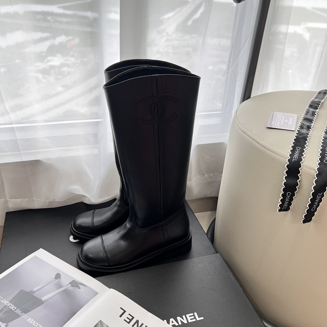 Chanel CC Riding Boots · Y60C — תמונה 8