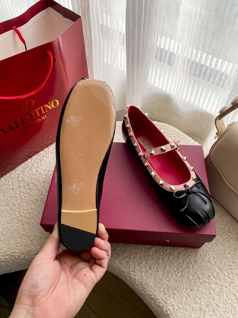 Valentino Rockstud Mary-Jane Ballerina · JZ62 — תמונה 4