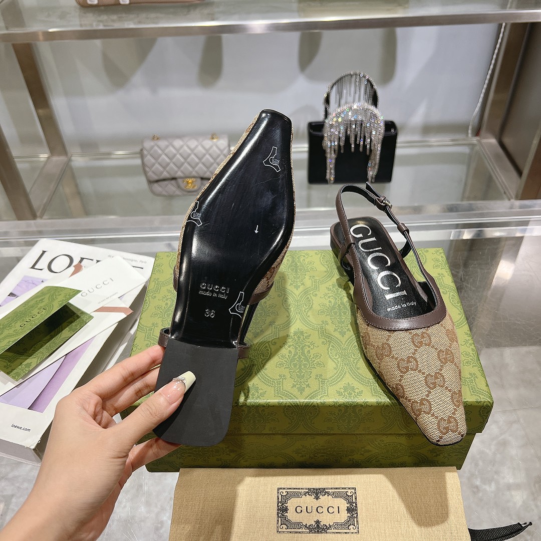 Gucci GG Canvas Slingback · SSS9 — תמונה 7
