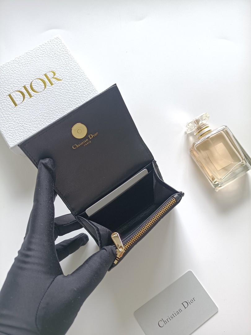 Dior Caro Glycine Wallet · D12R — תמונה 3