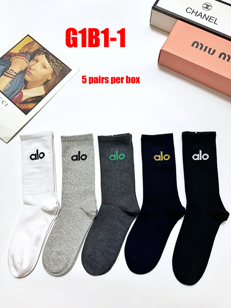 Alo Yoga Half-Crew Understated Sock · G1B1 — תמונה 30
