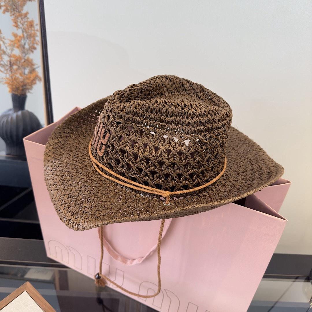 Miu Miu Woven Cowboy Hat · KSU6 — תמונה 2