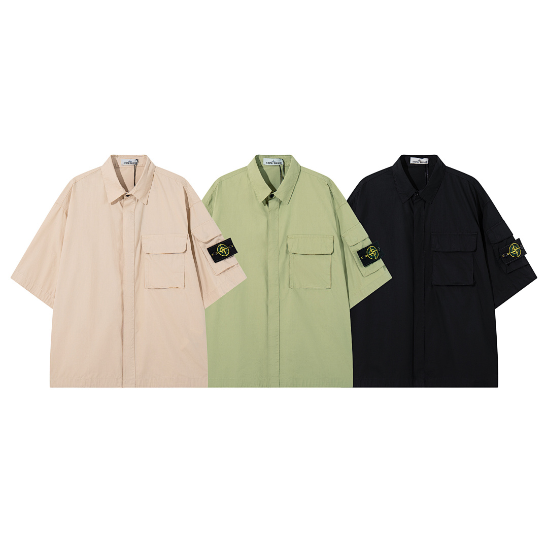 Stone Island Comfort-fit short-sleeve shirt · RX52 — תמונה 5