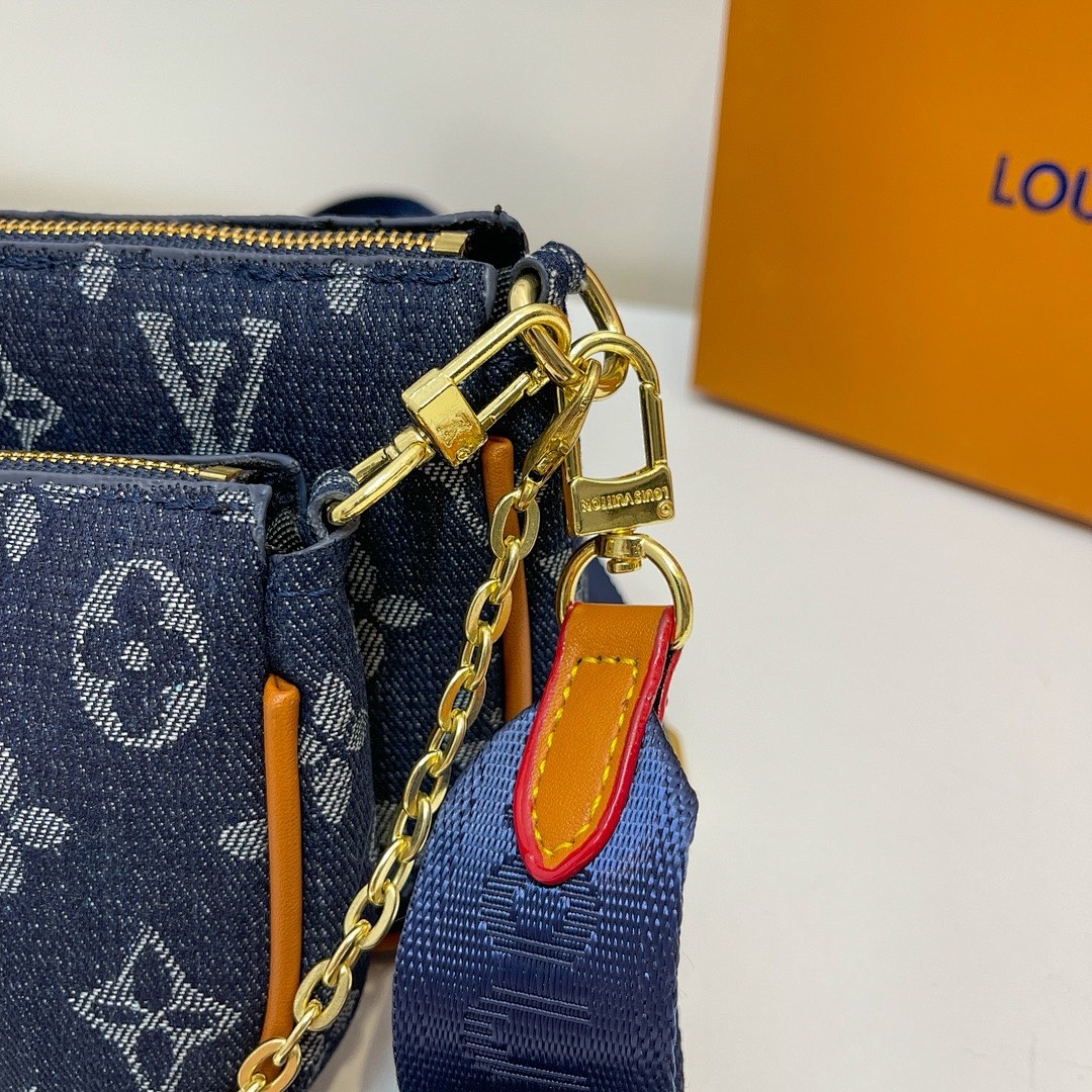 Louis Vuitton Multi Pochette Accessoires Monogram Denim · Y35V — תמונה 5