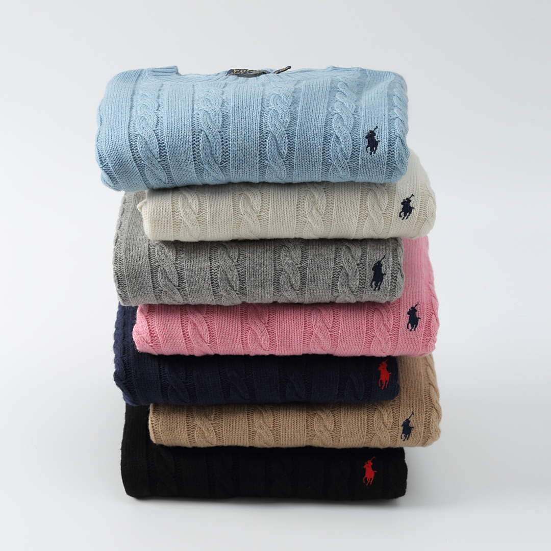Ralph Lauren Cable-Knit Cotton Crewneck Sweater · TV41 — תמונה 16