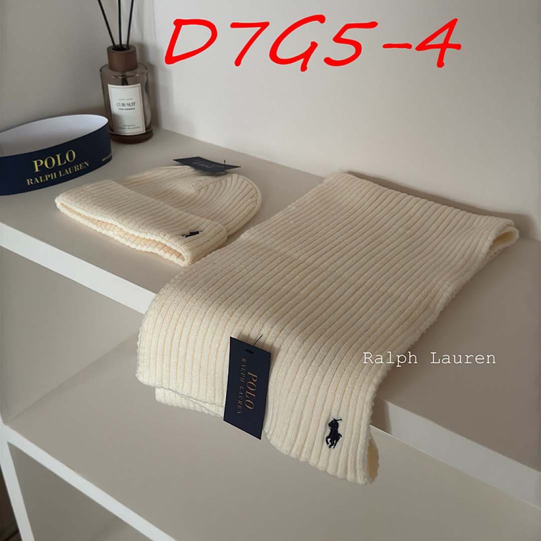 Ralph Lauren Ribbed Beanie And Scarf Set · D7G5 — תמונה 14