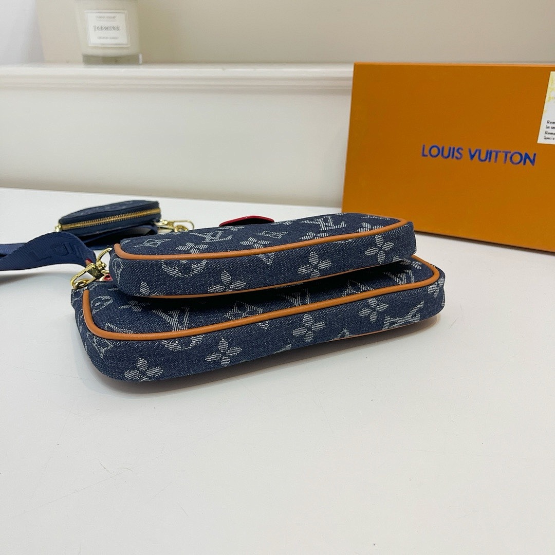 Louis Vuitton Multi Pochette Accessoires Monogram Denim · Y35V — תמונה 3