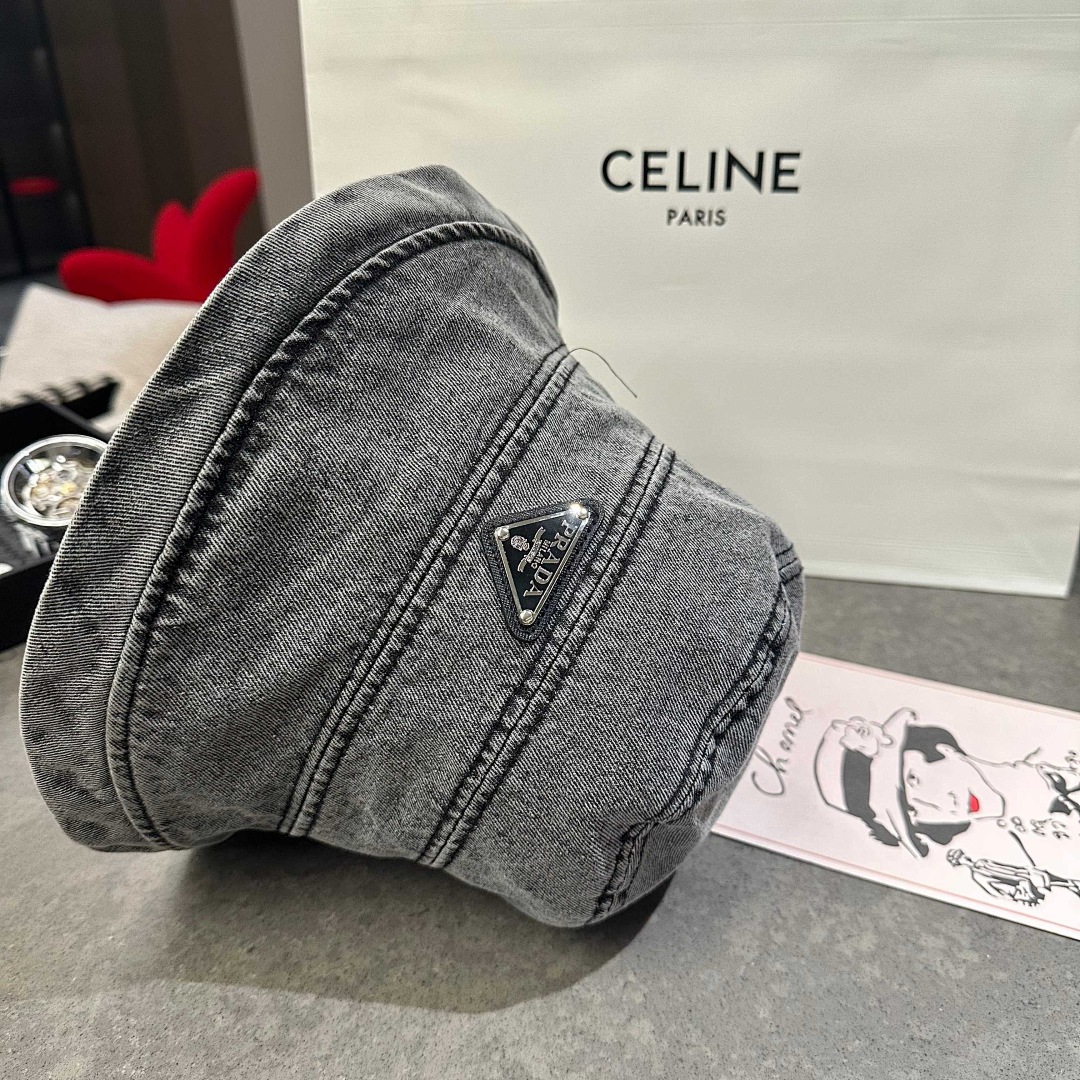 Prada Denim Bucket Hat · UF5197 — תמונה 2