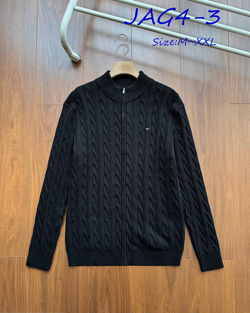 Tommy Hilfiger Cable Knit Zip-Thru Jumper · JAG4 — תמונה 15