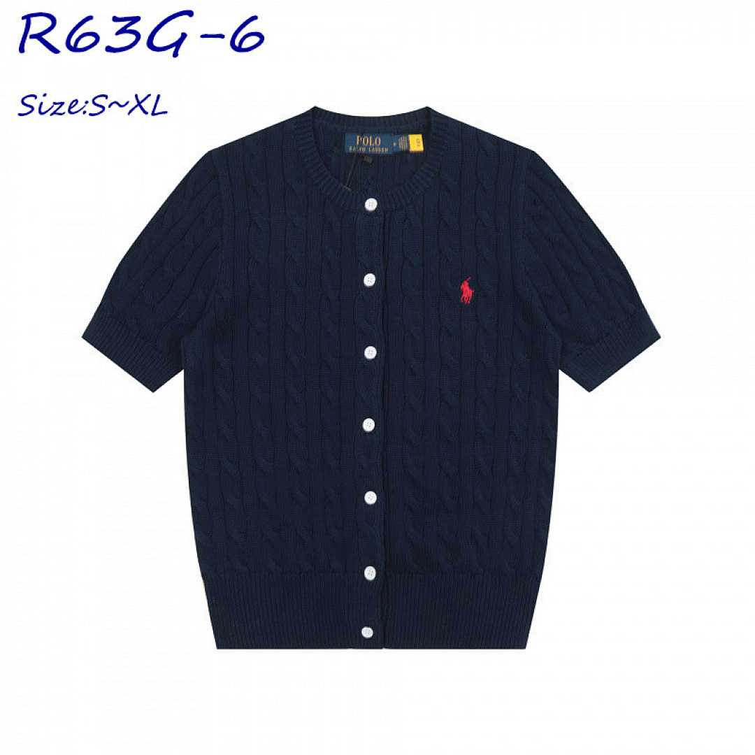 Ralph Lauren Cable-Knit Cotton Short-Sleeve Cardigan · R63G — תמונה 10