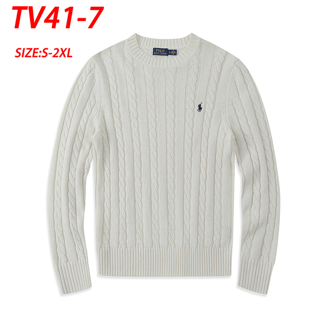 Ralph Lauren Cable-Knit Cotton Crewneck Sweater · TV41 — תמונה 3