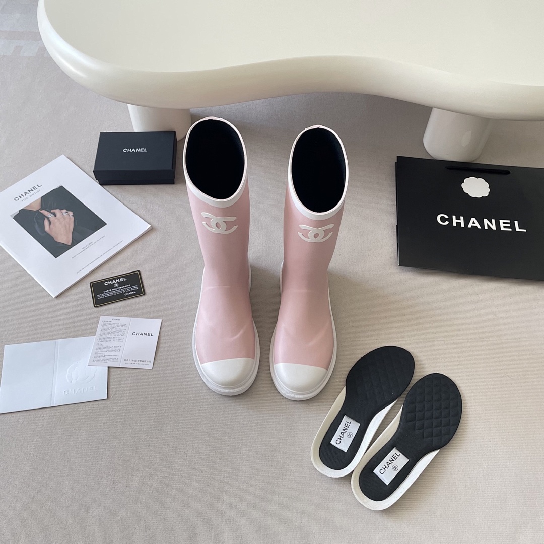 Chanel Caoutchouc CC High Boots · G5H2 — תמונה 5