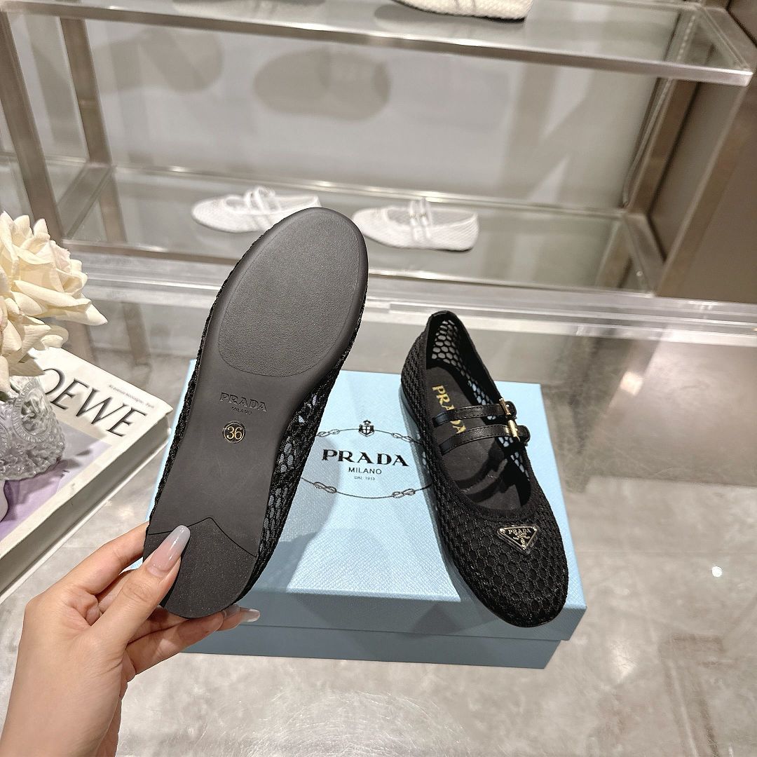 Prada Mary Jane Mesh Ballerina · PA36 — תמונה 7