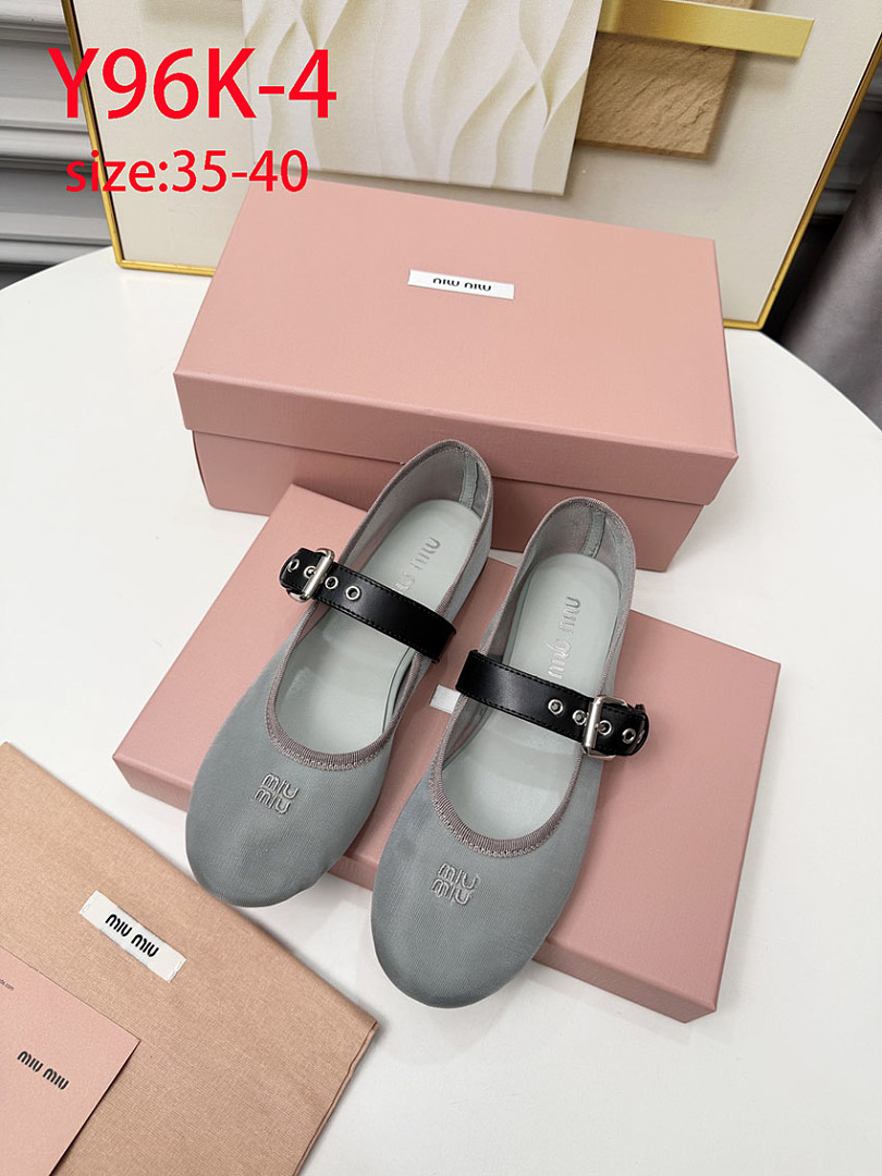 Miu Miu Mesh Buckle Mary-Jane Ballerina · Y96K — תמונה 4