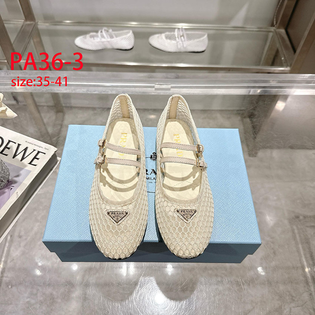 Prada Mary Jane Mesh Ballerina · PA36 — תמונה 3