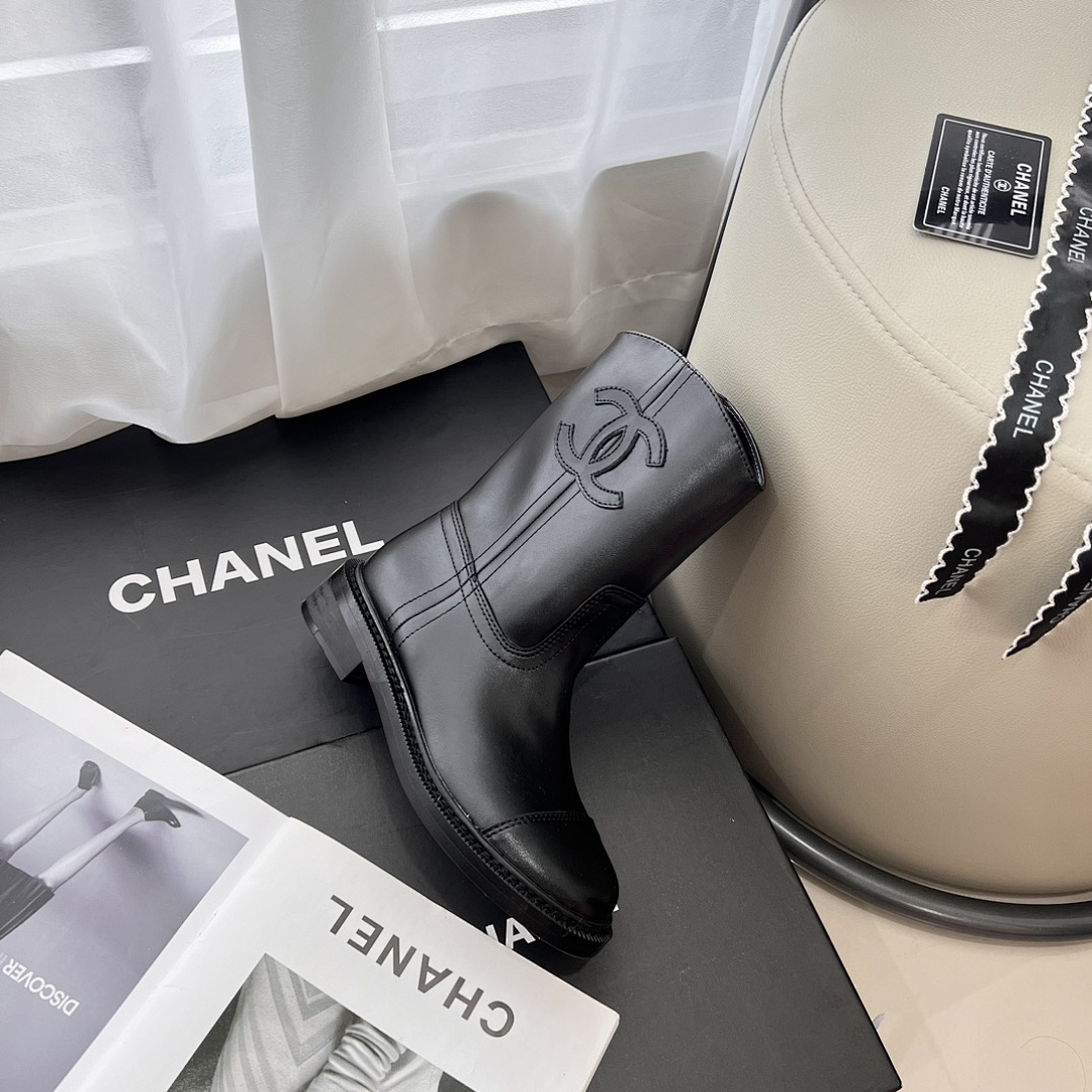 Chanel CC Riding Boots · Y60C — תמונה 5