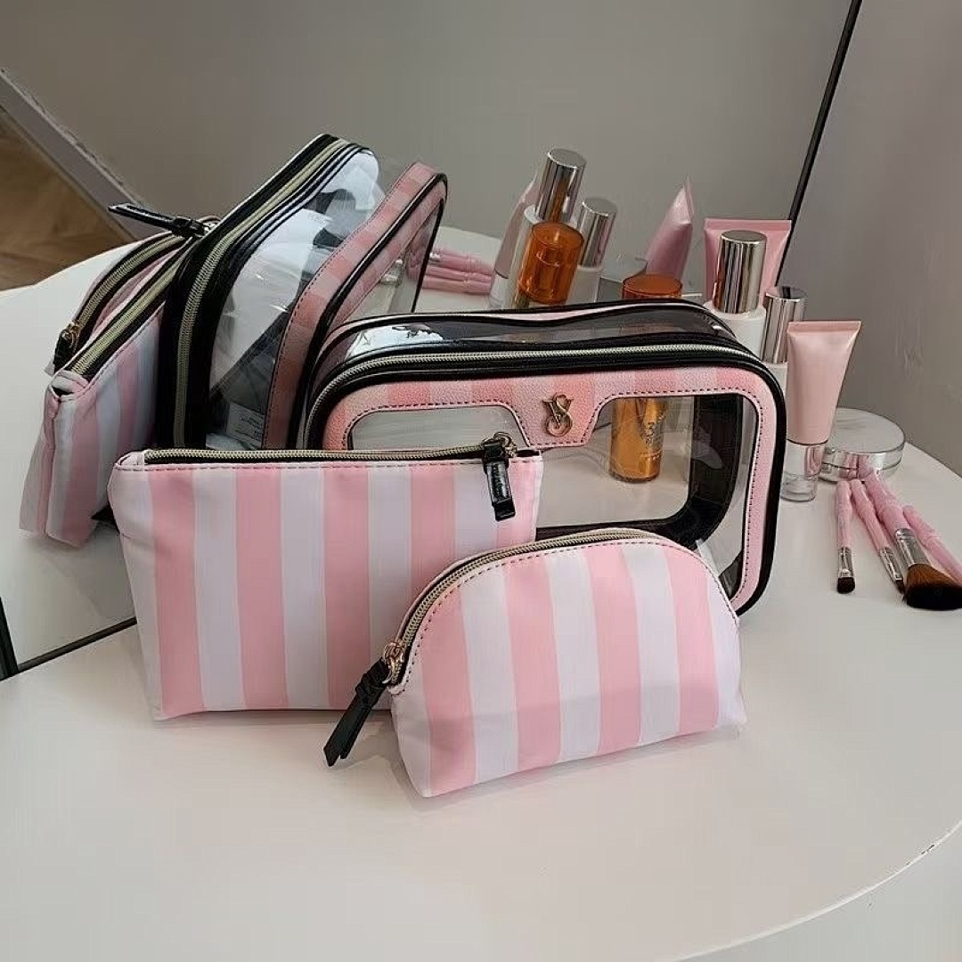 Victoria's Secret Iconic Stripe Pink Travel Trio · WV67261 — תמונה 5